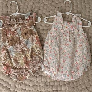 Baby girl floral bubbles